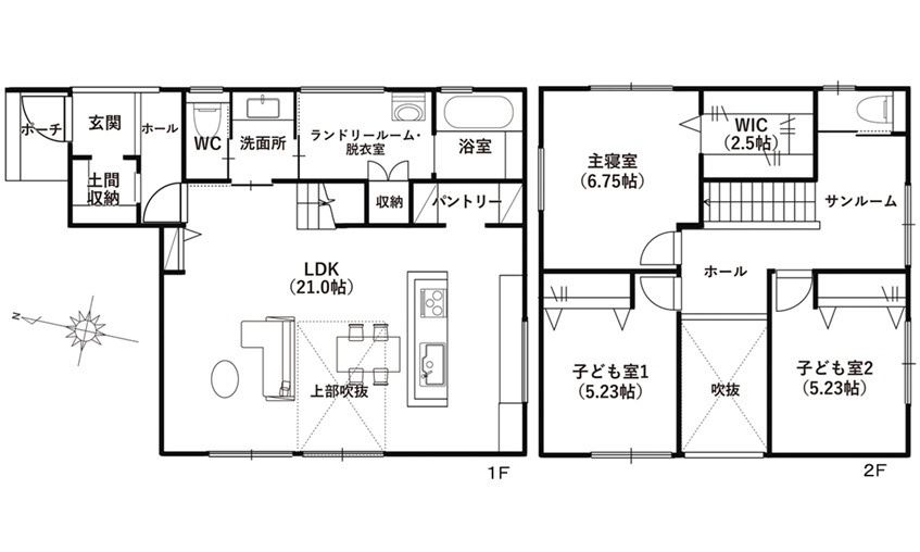 安佐南区伴東２丁目の間取り