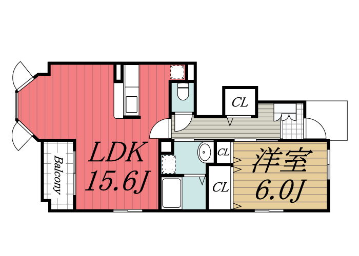 【間取り】 | サンライズ・あじさい　B