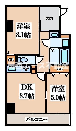 【間取り】 | ハイラインⅤ