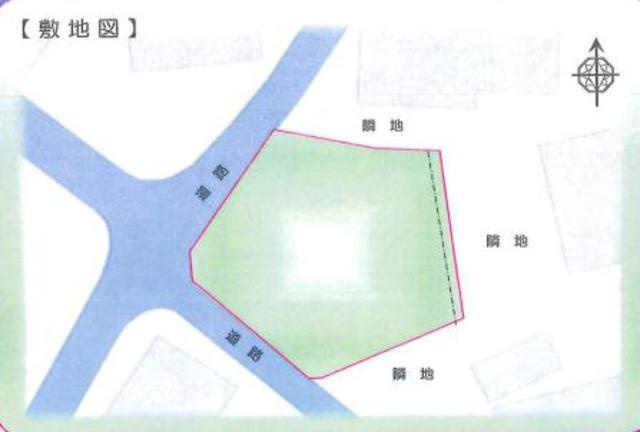 入間郡越生町　売地の区画図