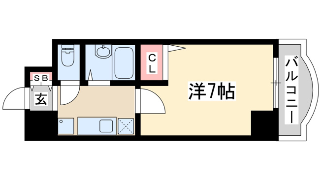 【間取り】 | ローズコーポ西中島