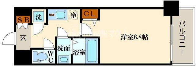 ファーストフィオーレ難波南パークサイドの間取り