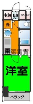仲介手数料無料！！プレサンス名古屋駅前ヴェルロードの間取り
