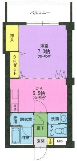 グランシャリオ雪谷の間取り|間取りです。