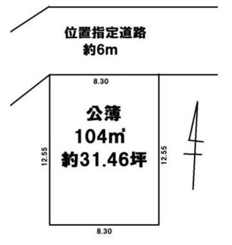 東松山市大谷　売地の土地図