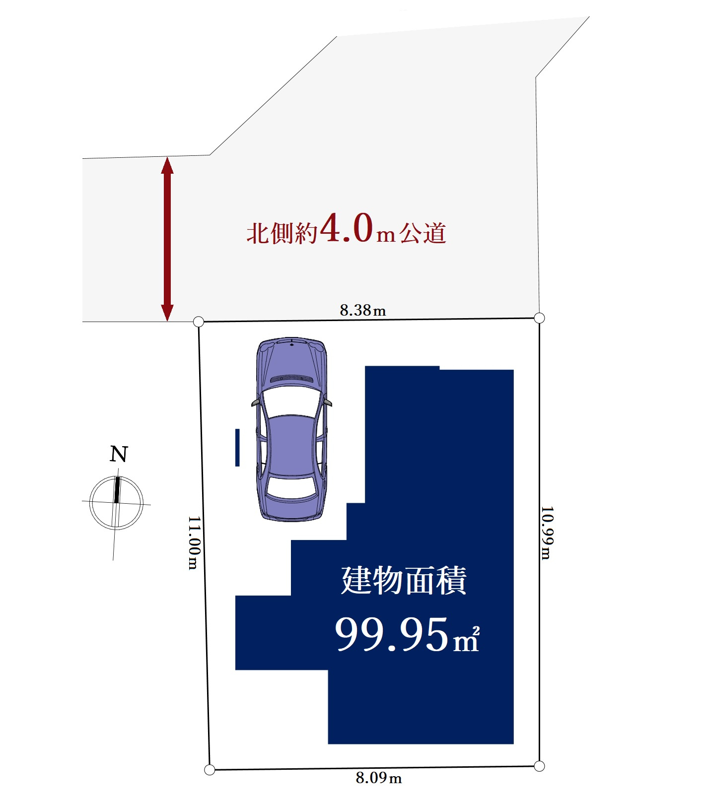 練馬区貫井3丁目 限定1棟の区画図|土地面積90.63㎡、建物面積99.95㎡ 、整形地
穏やかで暮らし心地の良い閑静な住宅地エリアです