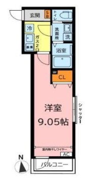 エスパーダ川口芝の間取り