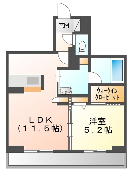 シャーメゾン大元の間取り