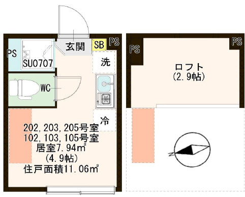 ハーモニーテラスMachiya Westの間取り|☆敷金ゼロ・礼金ゼロ！！初期安(^^♪ネット無料☆