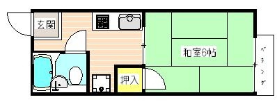 御原ハイツの間取り|御原ハイツ