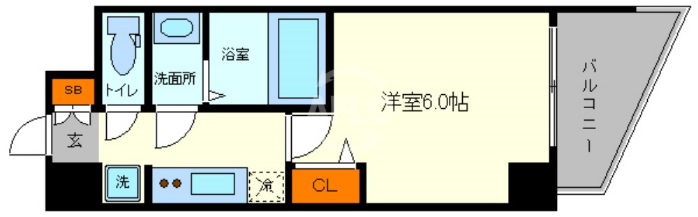 S-RESIDENCE堺筋本町Unoの間取り|S-RESIDENCE堺筋本町Uno　間取り