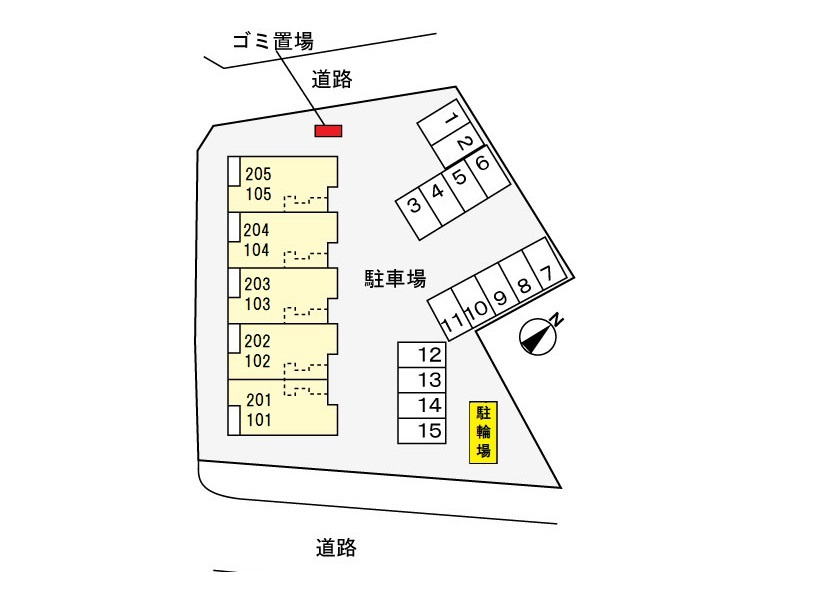 アベニール・ジャルダンの区画図