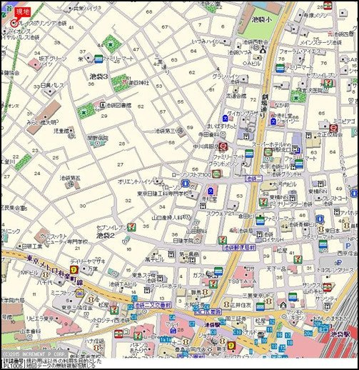 クレイス・プリンシア池袋の地図