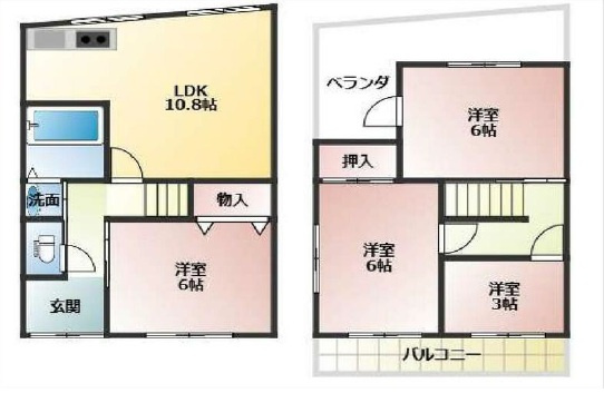 神戸市垂水区東垂水2丁目の間取り