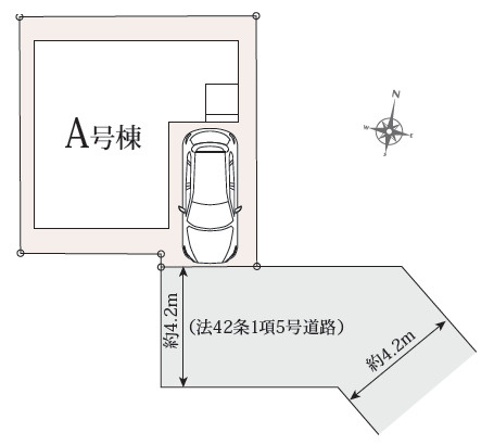 練馬区春日町4丁目　光が丘生活エリア　ZEH水準省エネ邸宅の区画図