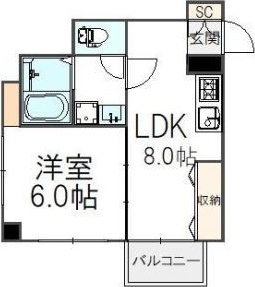レジデンスオザキの間取り