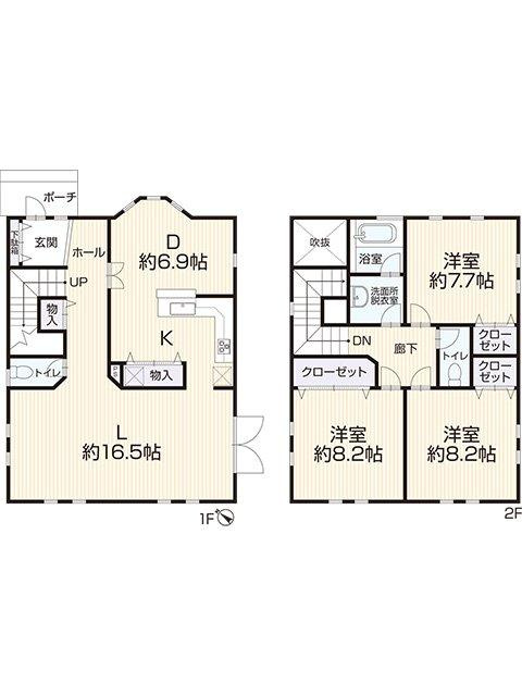 明石市大久保町西脇　中古戸建の間取り|3LDKです。