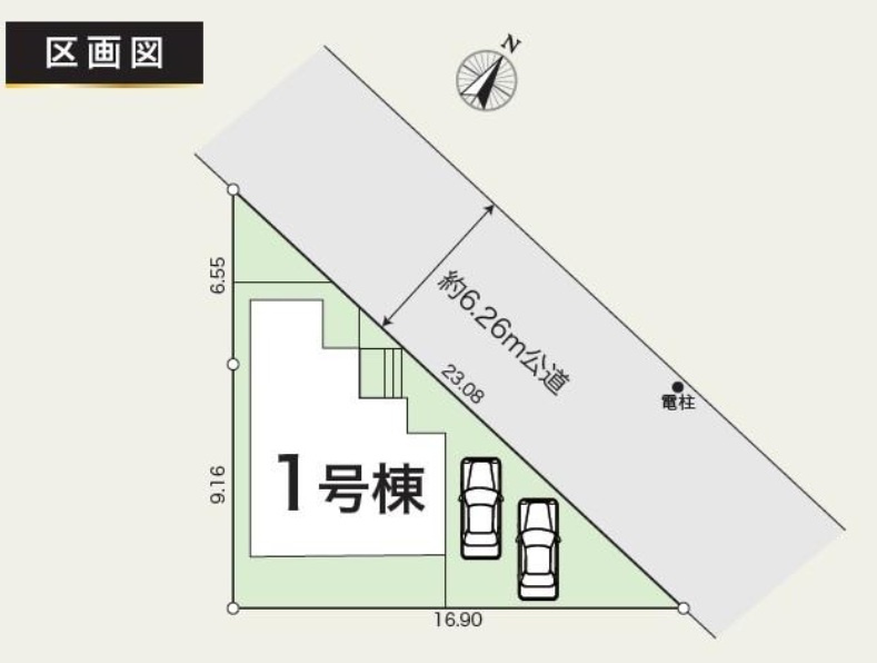 グラファーレ千葉市若葉区若松町１６期の区画図