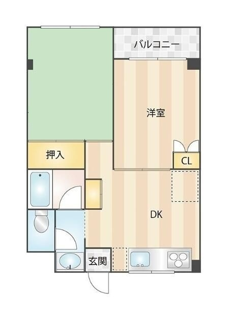 ラ・メール岡野の間取り|間取りです。