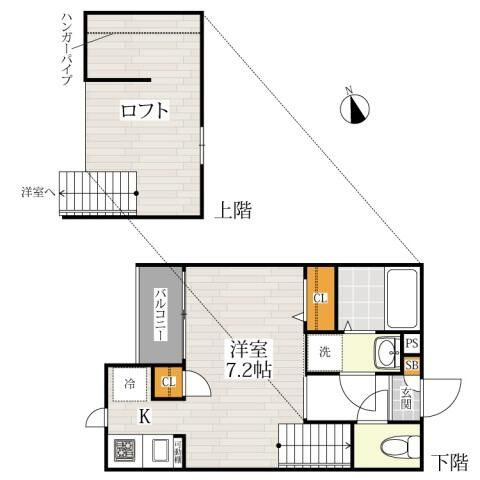 ＣＢ川越オーブの間取り