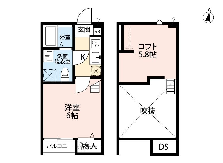 ライトミドル岩槻(ライトミドルイワツキ)の間取り