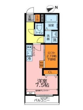 エスパーダ川口芝の間取り
