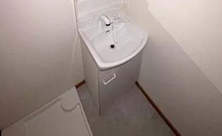 ヒルズ皇山の洗面所
