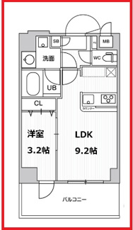 【間取り】 | ドゥーエ曳舟