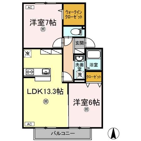 セジュール ｳｨﾙﾓｱの間取り