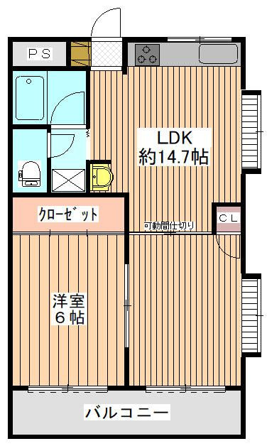 サンライズ船橋の間取り|間取りです。