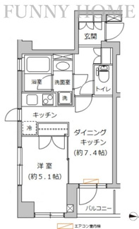 【間取り】 | エスコートノヴェル白金高輪