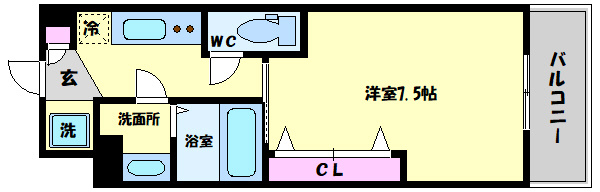 ラグゼ弁天町の間取り|ラグゼ弁天町　間取り