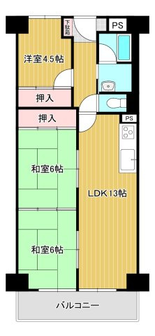 シャルマンコーポ博多の間取り