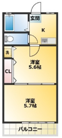 第３ヒルズハウスの間取り|間取りです。