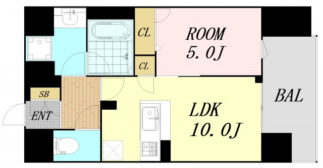 IBC Residence West　仲介手数料無料の間取り
