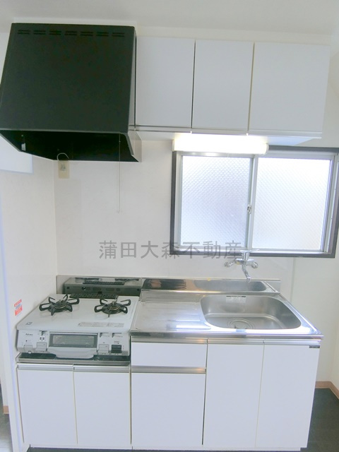 第一コーポ太田屋のキッチン|グリル付き2口ガスコンロ