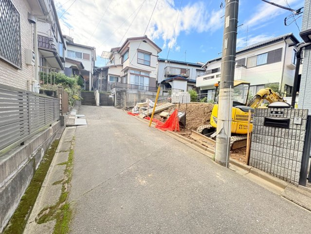 川越市仙波町3丁目　建築条件なし売地　東武東上線『川越駅』徒歩18分　【第一小学区】の前面道路含む現地写真
