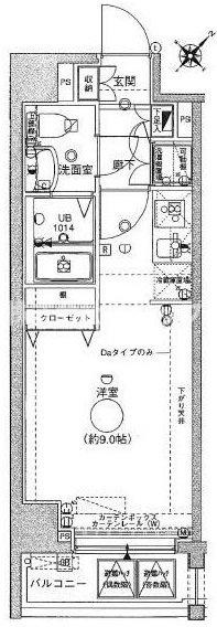 グランフォース横浜関内の間取り