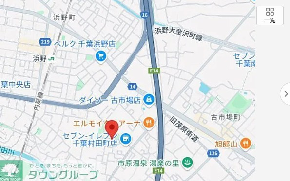 千葉市中央区村田町のアパートの地図