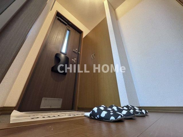 前橋市天川町のアパートの玄関|当社、チルホームのHPもご覧ください(^^)/物件情報多数♪