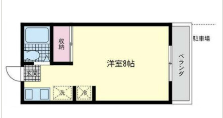 横浜市中区本牧満坂の賃貸マンションの間取り