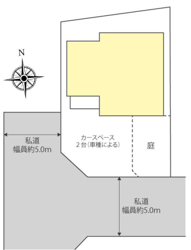 八王子市大谷町　中古戸建の区画図