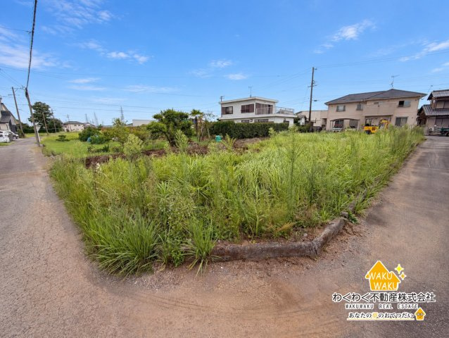 売地の前面道路含む現地写真|※造成中（2026年9月19日撮影）