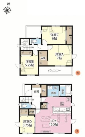 所沢市小手指南4丁目・全4棟　新築一戸建　1号棟