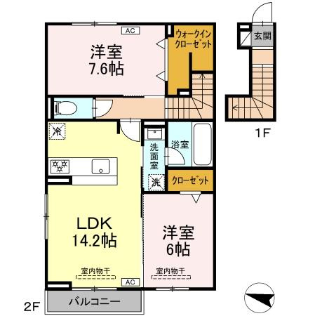 D crest 高柳の間取り