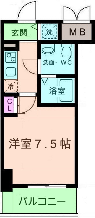 尼崎市昭和南通３丁目の賃貸マンションの間取り