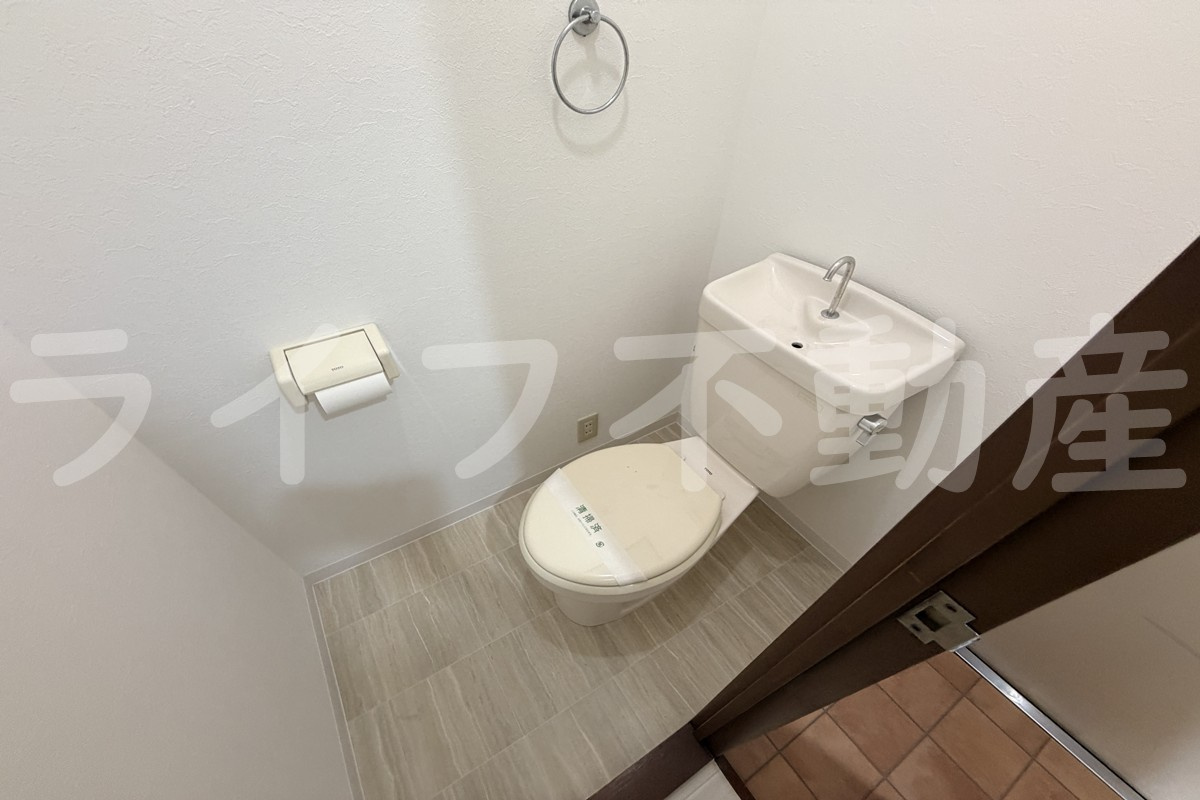 エンゼルハイツ喜里川のトイレ|シンプルで使いやすいトイレです