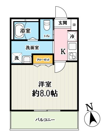 キャメル南流山9Bの間取り