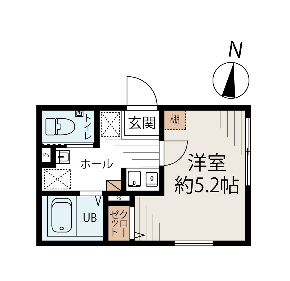 GardenCourtさくら通りの間取り