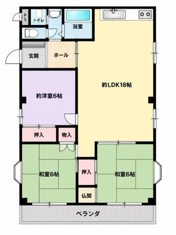 川口第2マンションの間取り